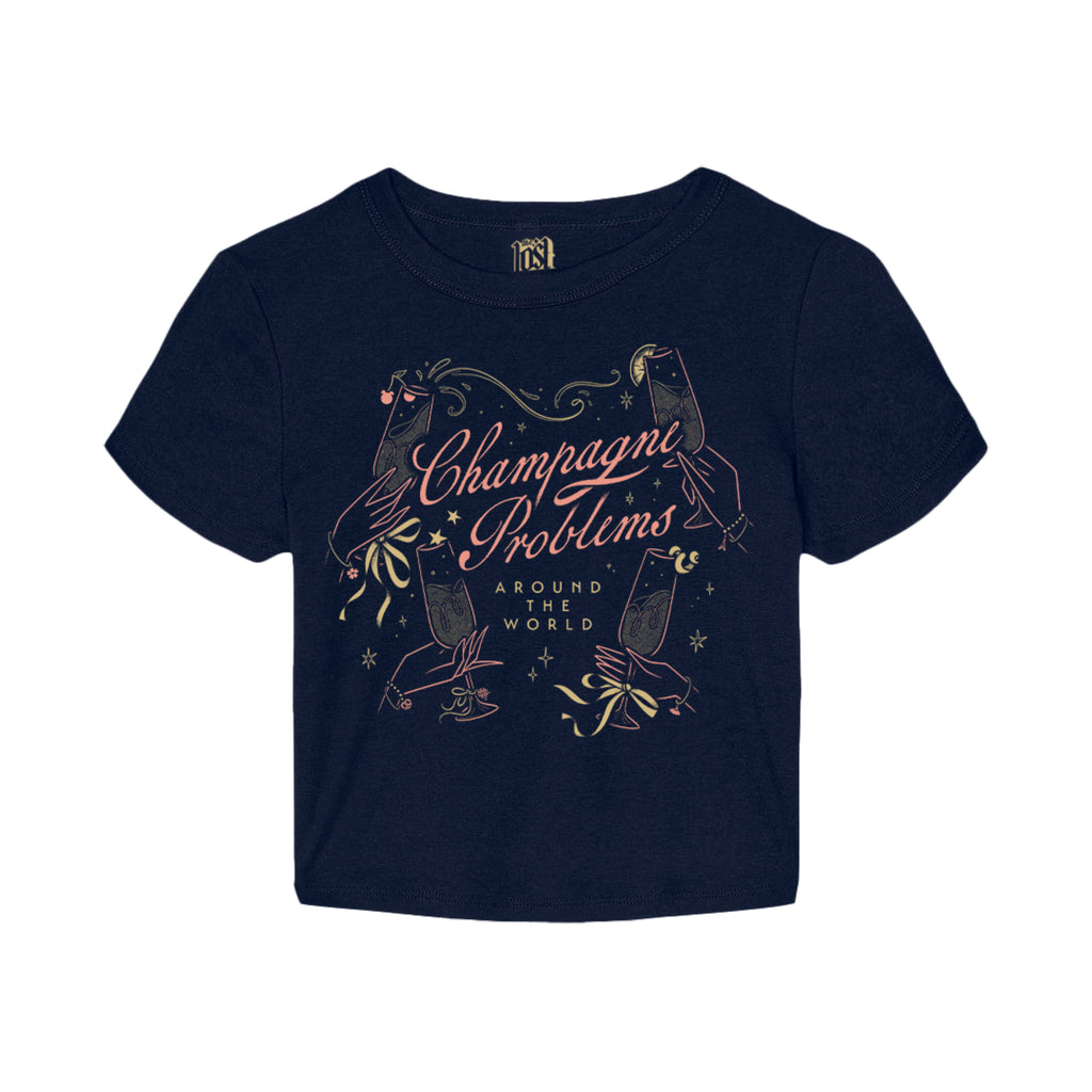Champagne Problems Crop Tee