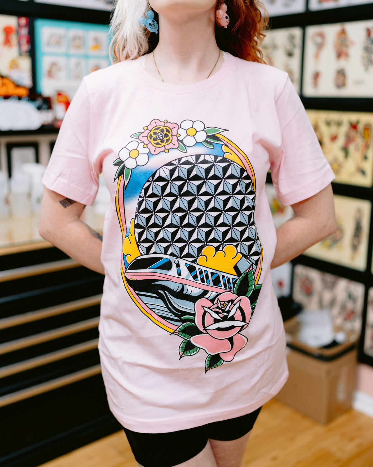 Monorail-cot Tattoo Tee - Pink