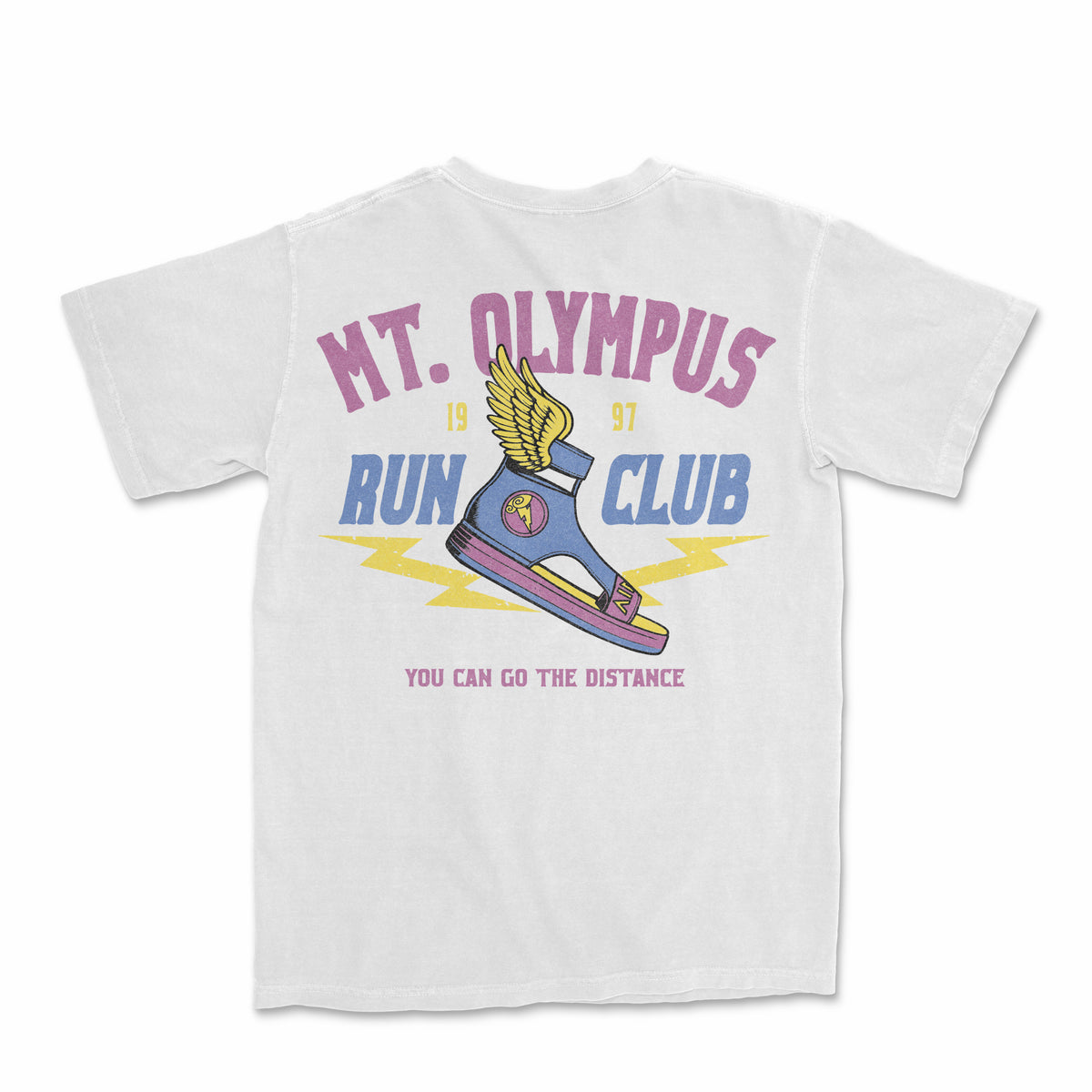 Mt. Olympus Run Club Tee - White