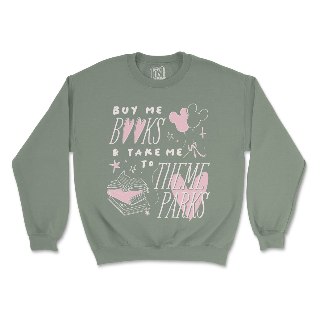 Theme Parks and Books Sweatshirt