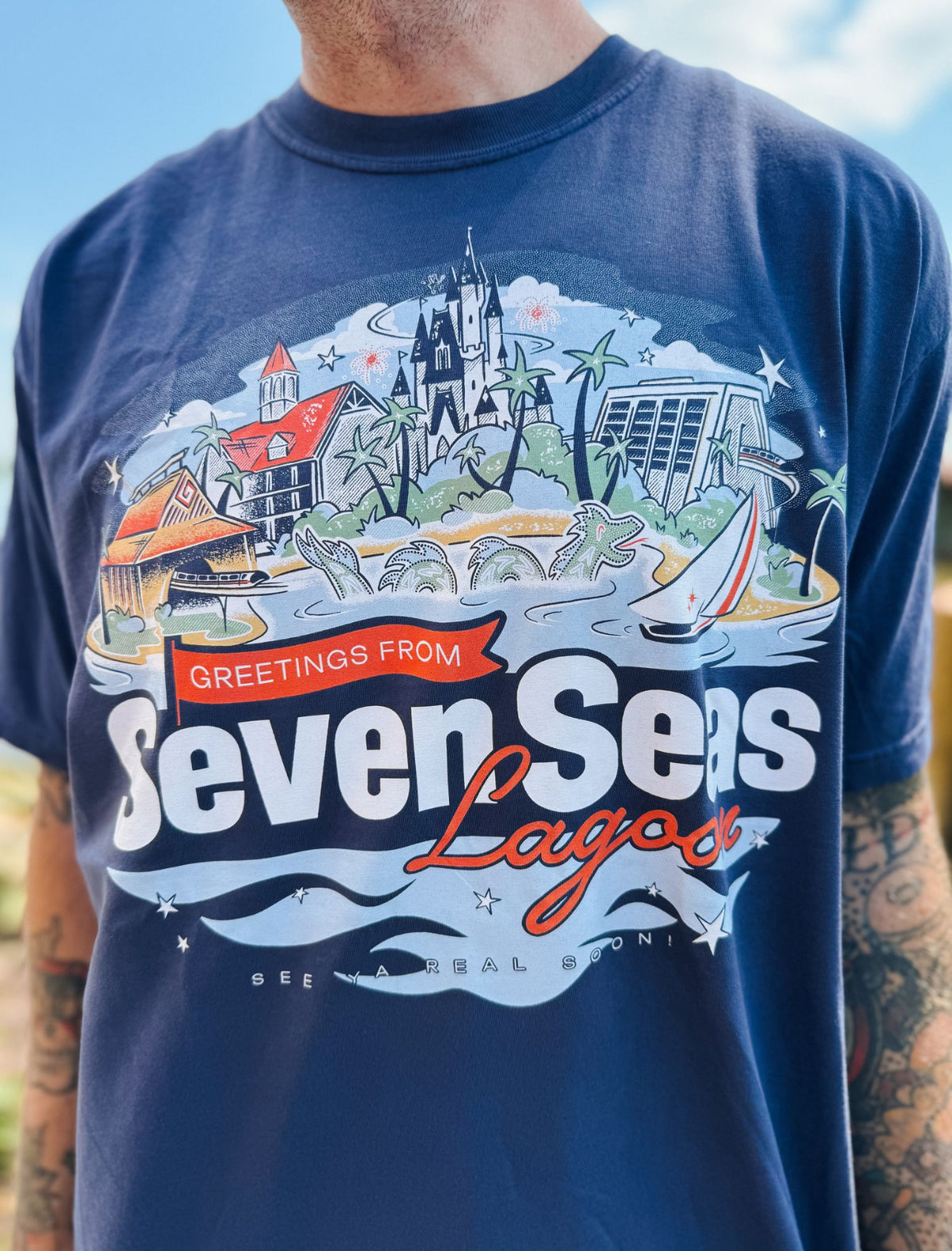 Greetings from 7 Seas Lagoon Tee