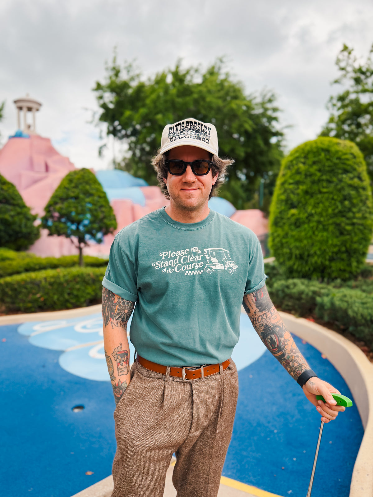 Please Stand Clear Of The Course Tee