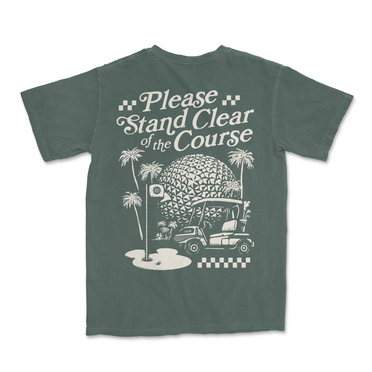 Please Stand Clear Of The Course Tee