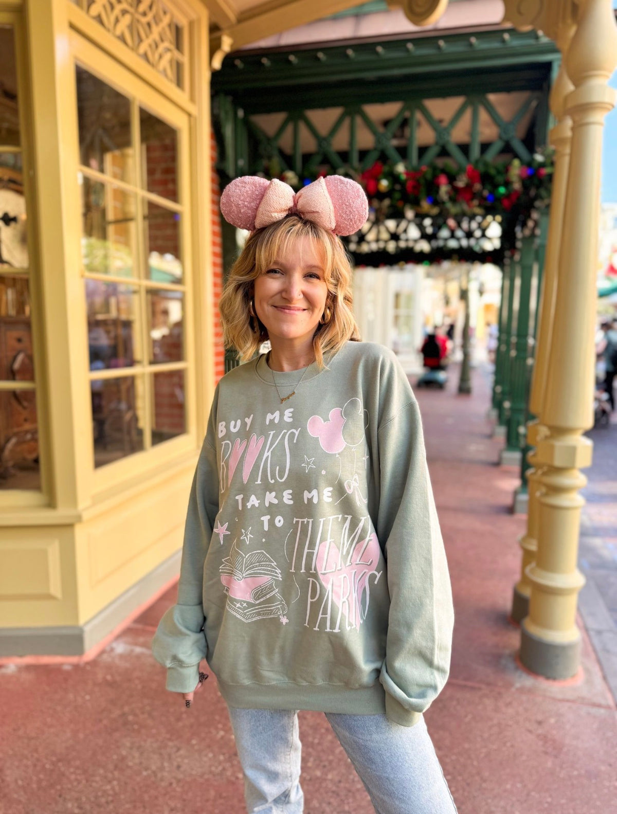 Theme Parks and Books Sweatshirt