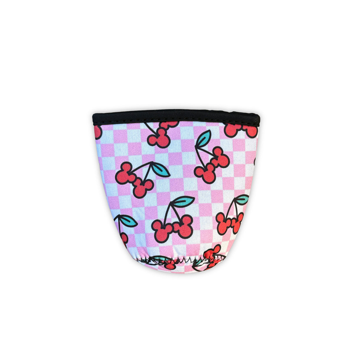 Checkered Cherry Cup Sleeve