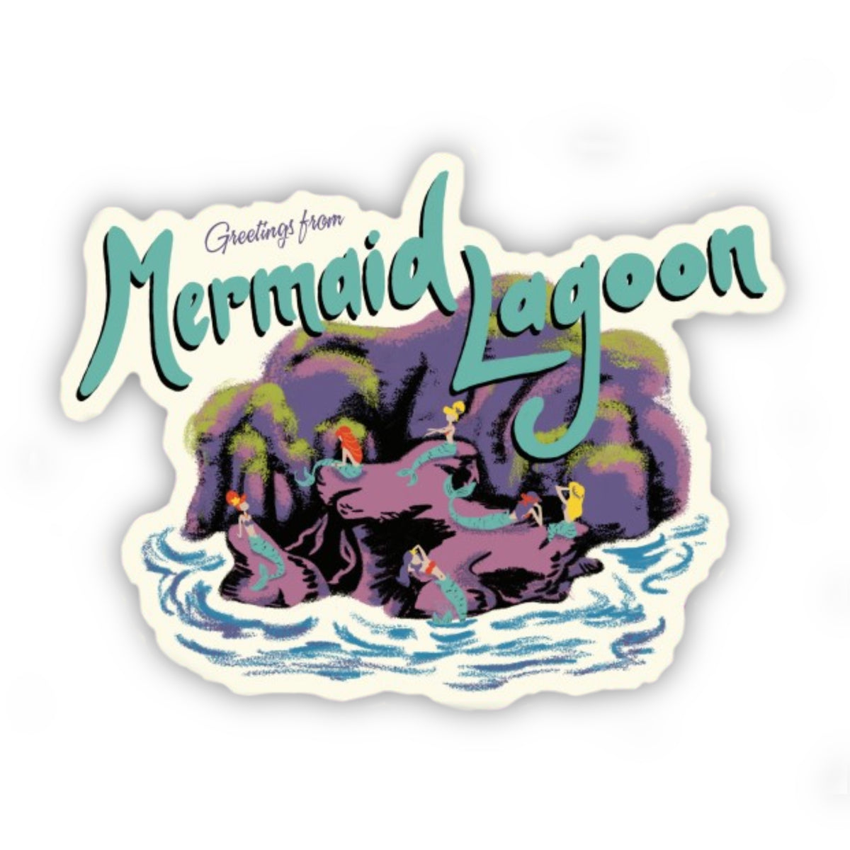 Greetings from Mermaid Lagoon Sticker