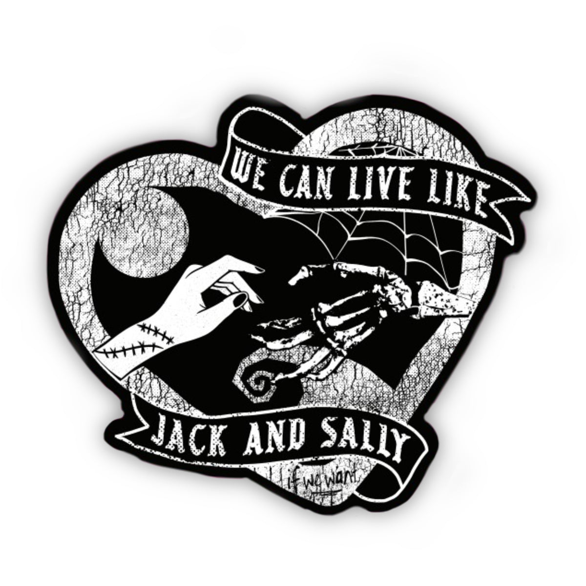 Live Like Jack and Sally Sticker