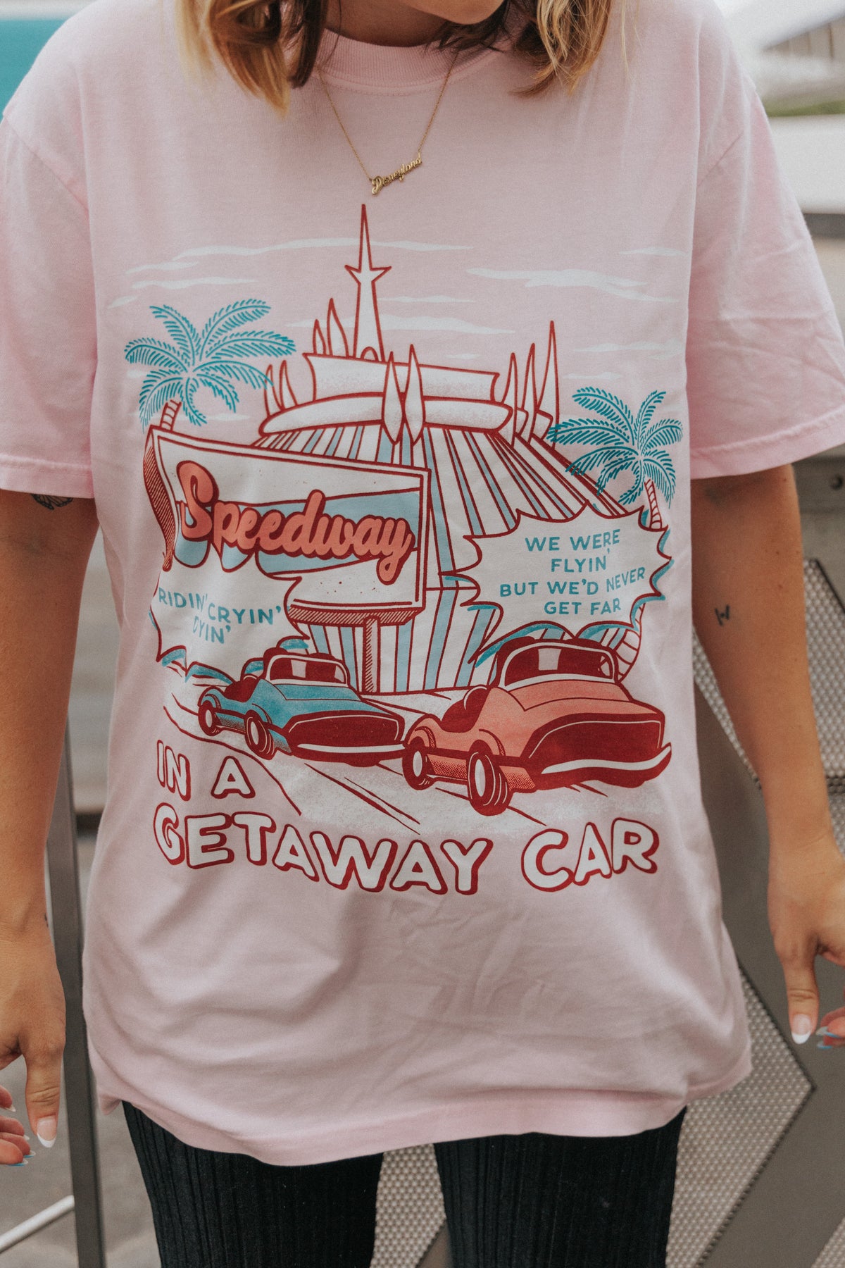 Speedway in a Getaway Car Tee