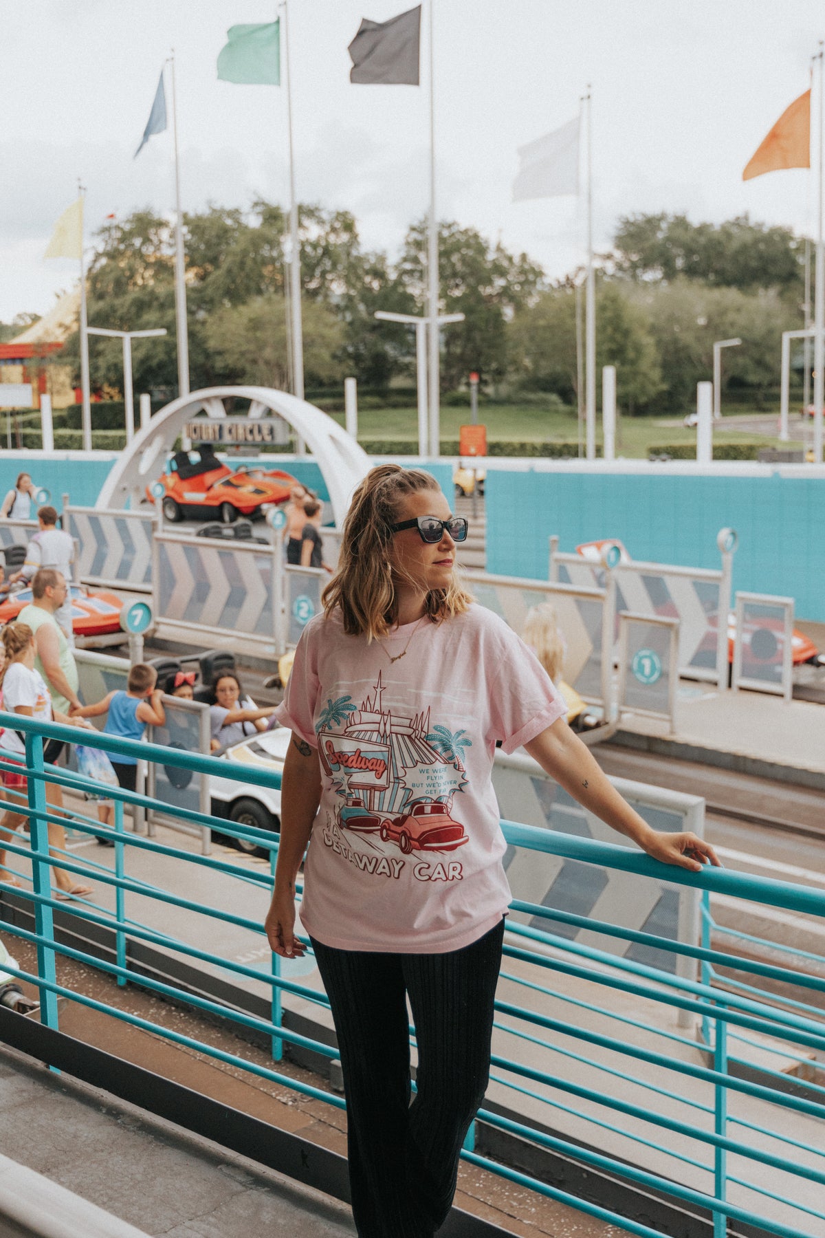 Speedway in a Getaway Car Tee