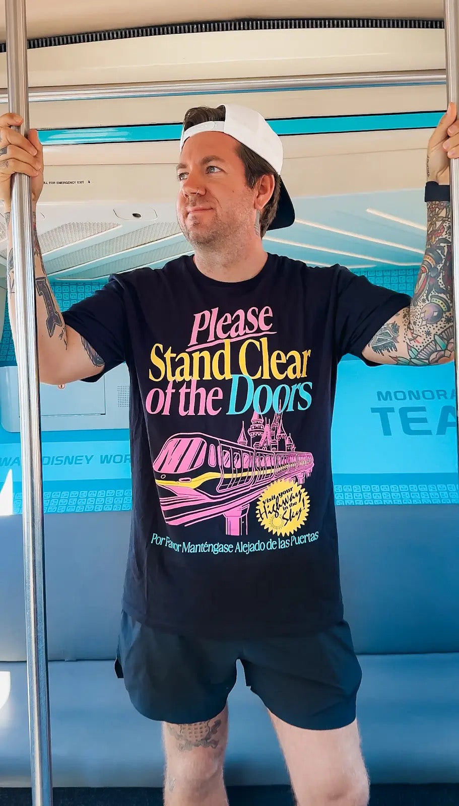 Please Stand Clear Tee - Black – The Lost Bros