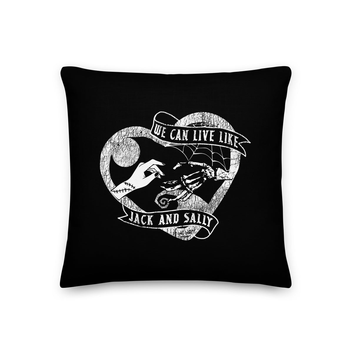 Live Like Jack and Sally Throw Pillow