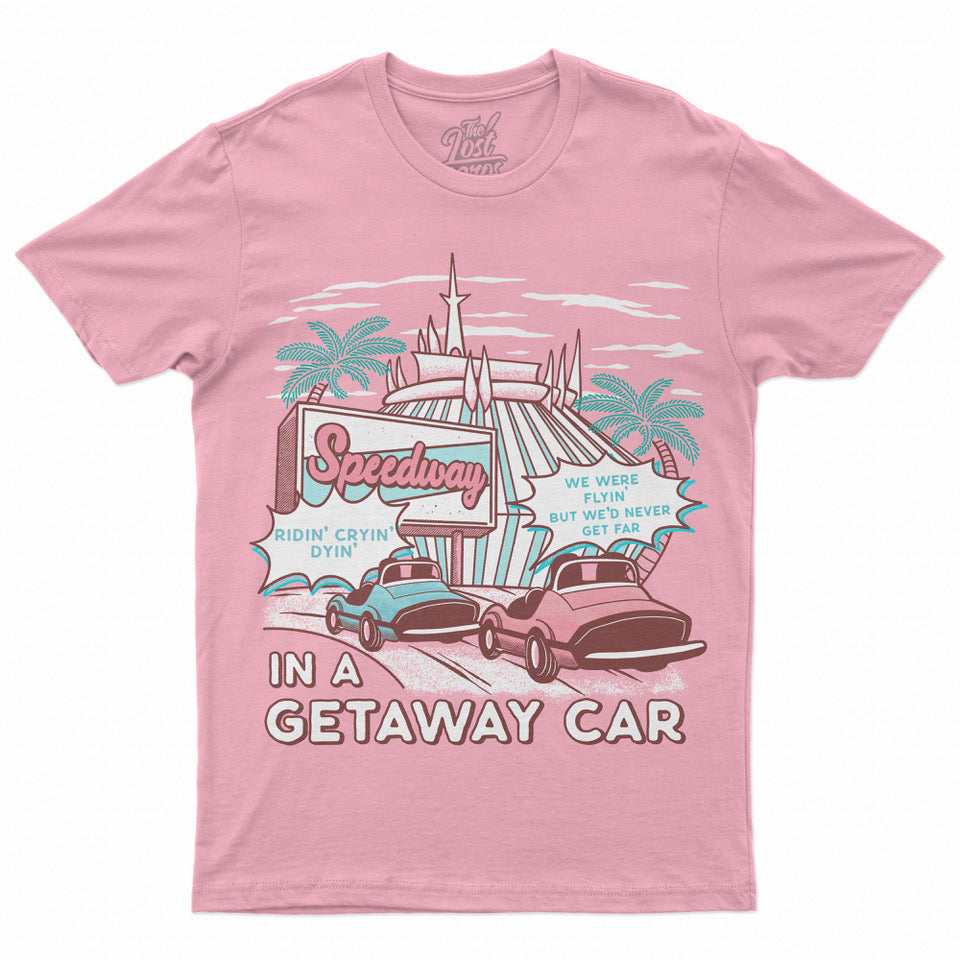 Speedway in a Getaway Car Tee