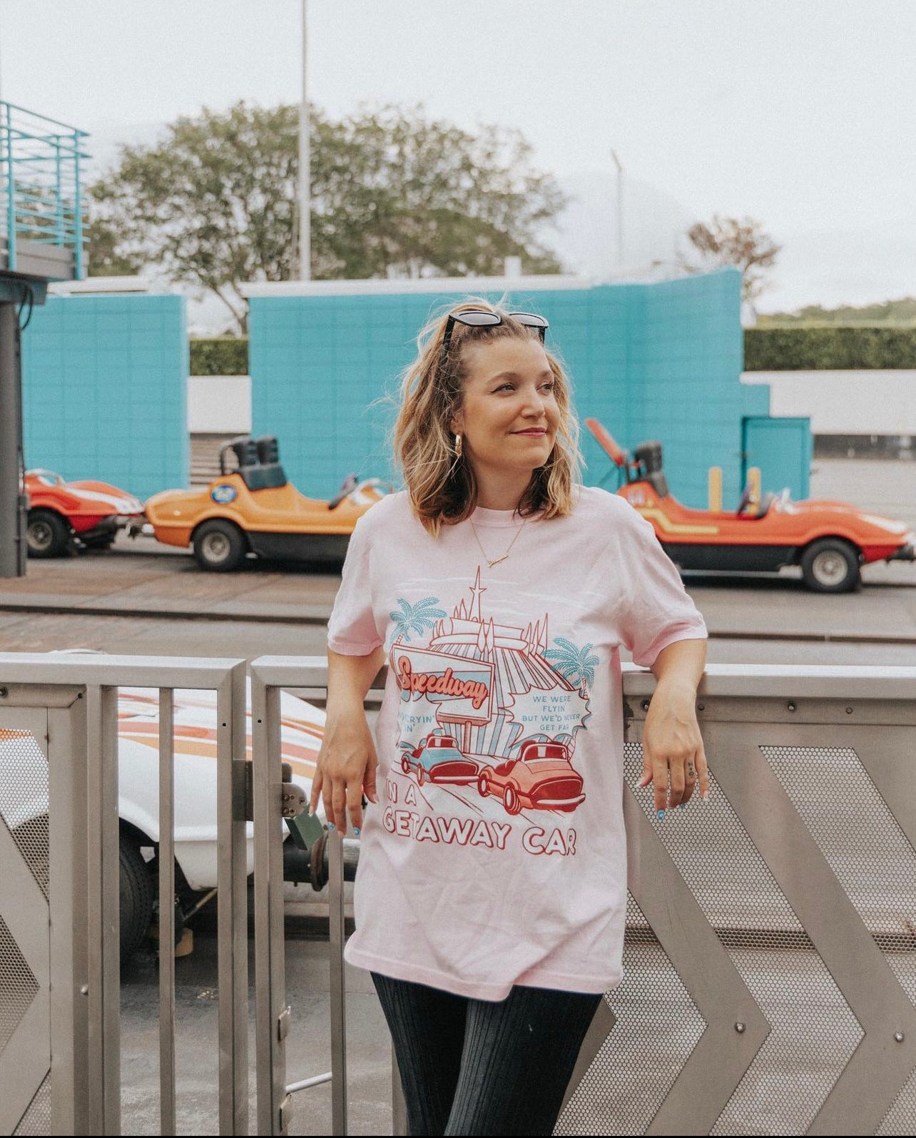 Speedway in a Getaway Car Tee