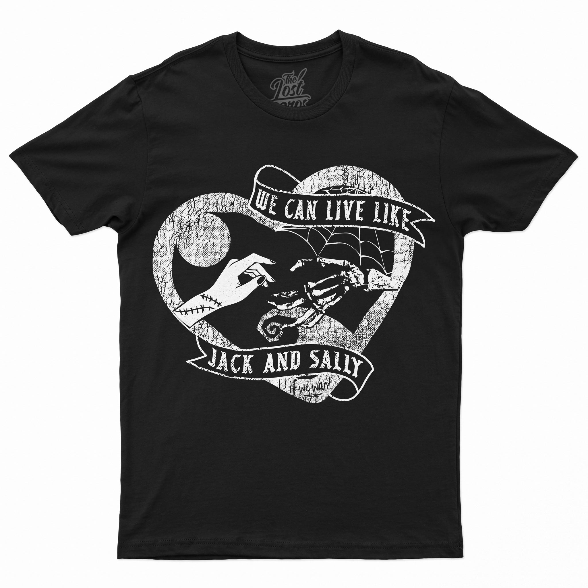 Halloween Jack And Sally Love The Los Angeles Rams T-Shirt - T