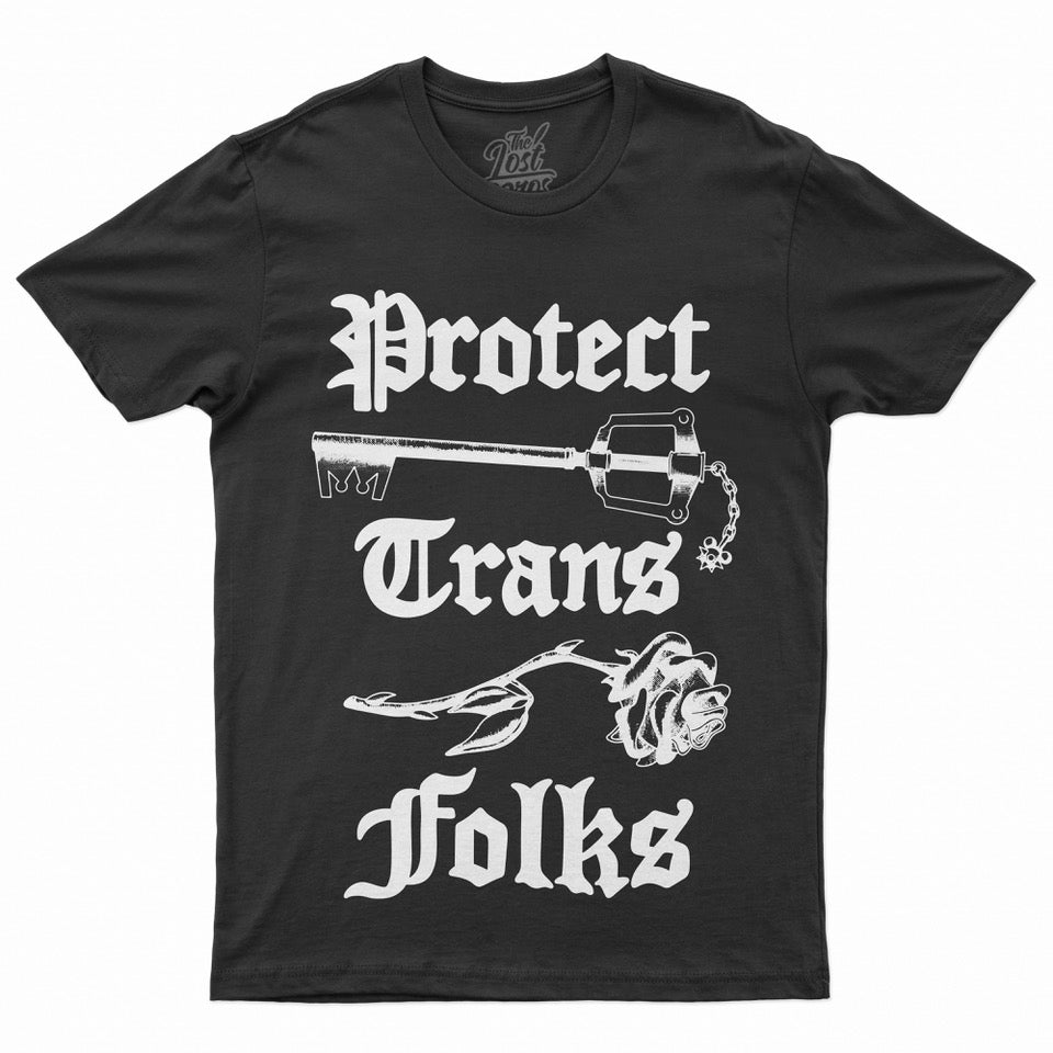Protect Trans Folks Tee (My Friends Are My Strength Variant)