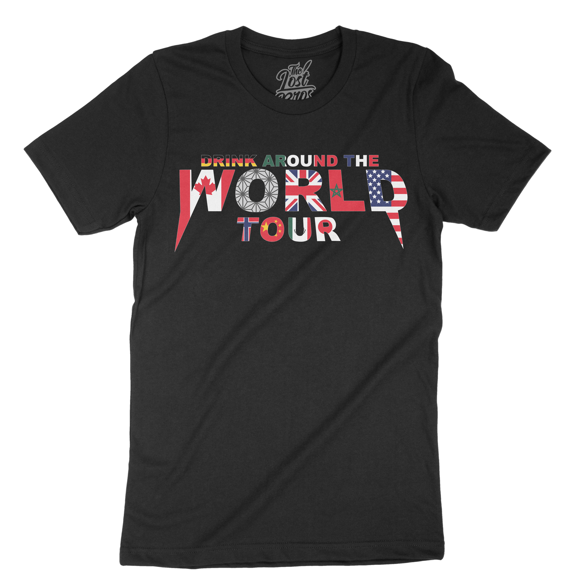 Drink Around the World Tee - Flag Variant The Lost Bros