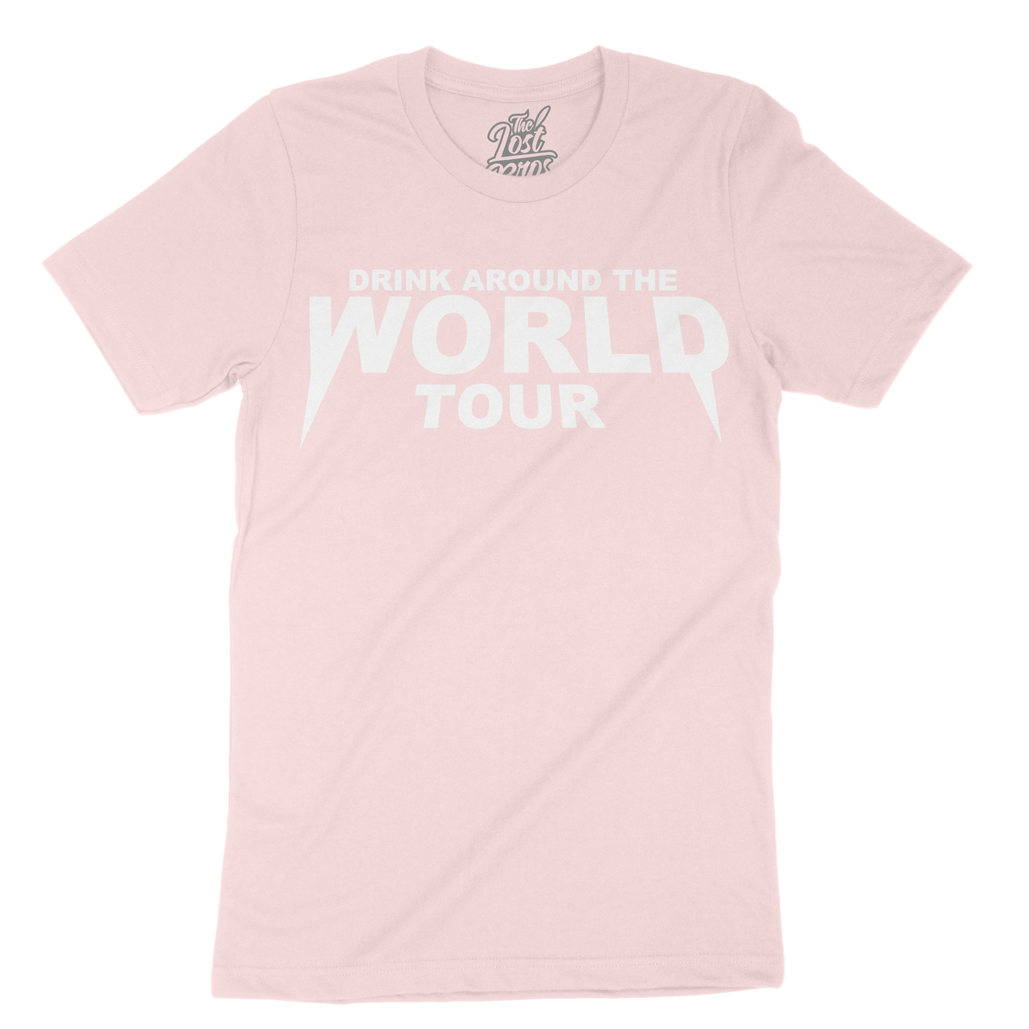 Drink Around the World Tour Tee - Pink The Lost Bros
