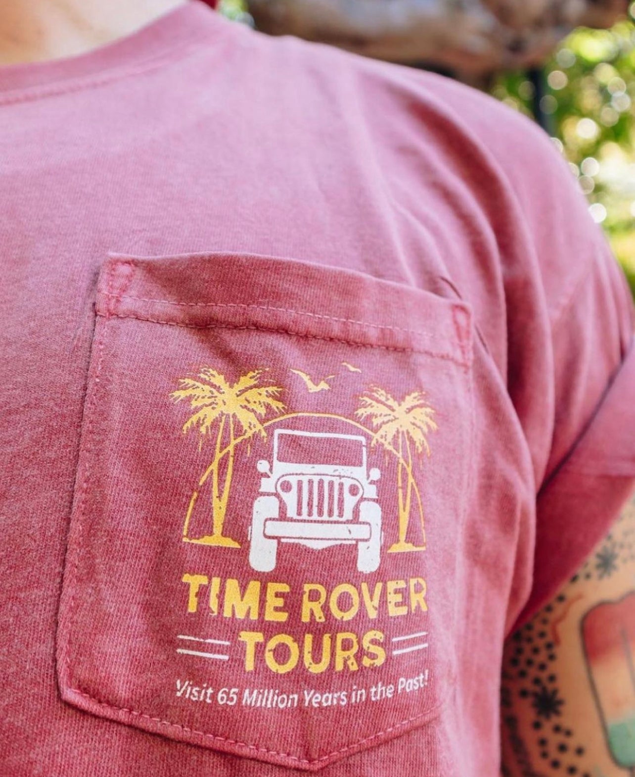 the lost bros Not Our Dino Pocket Tee