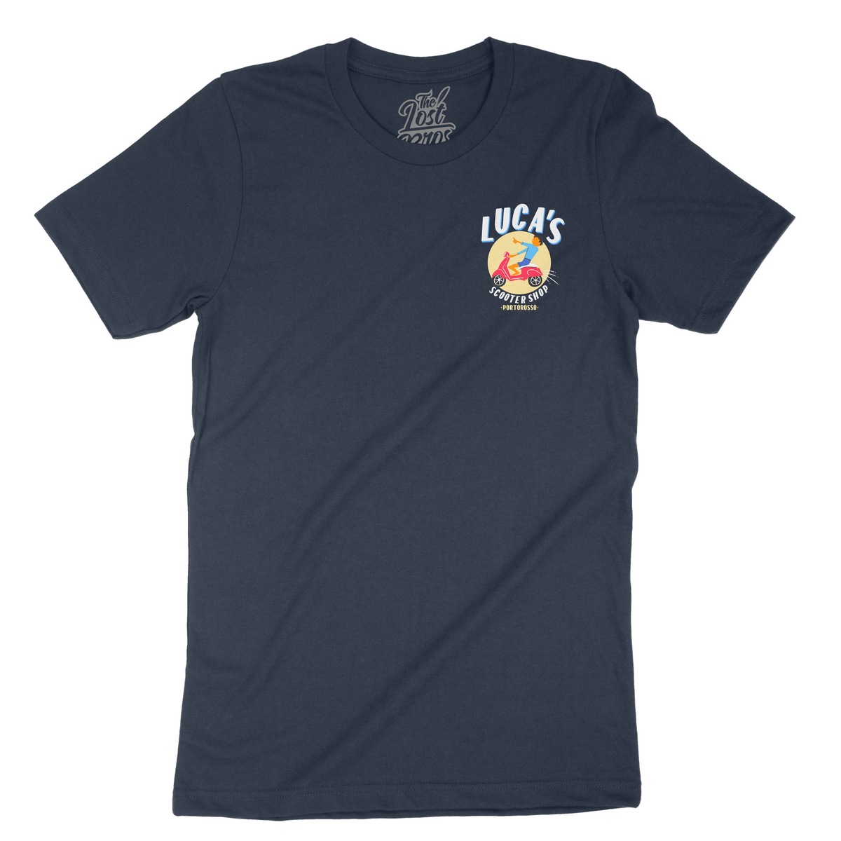 Luca&#39;s Scooter Shop Tee The Lost Bros