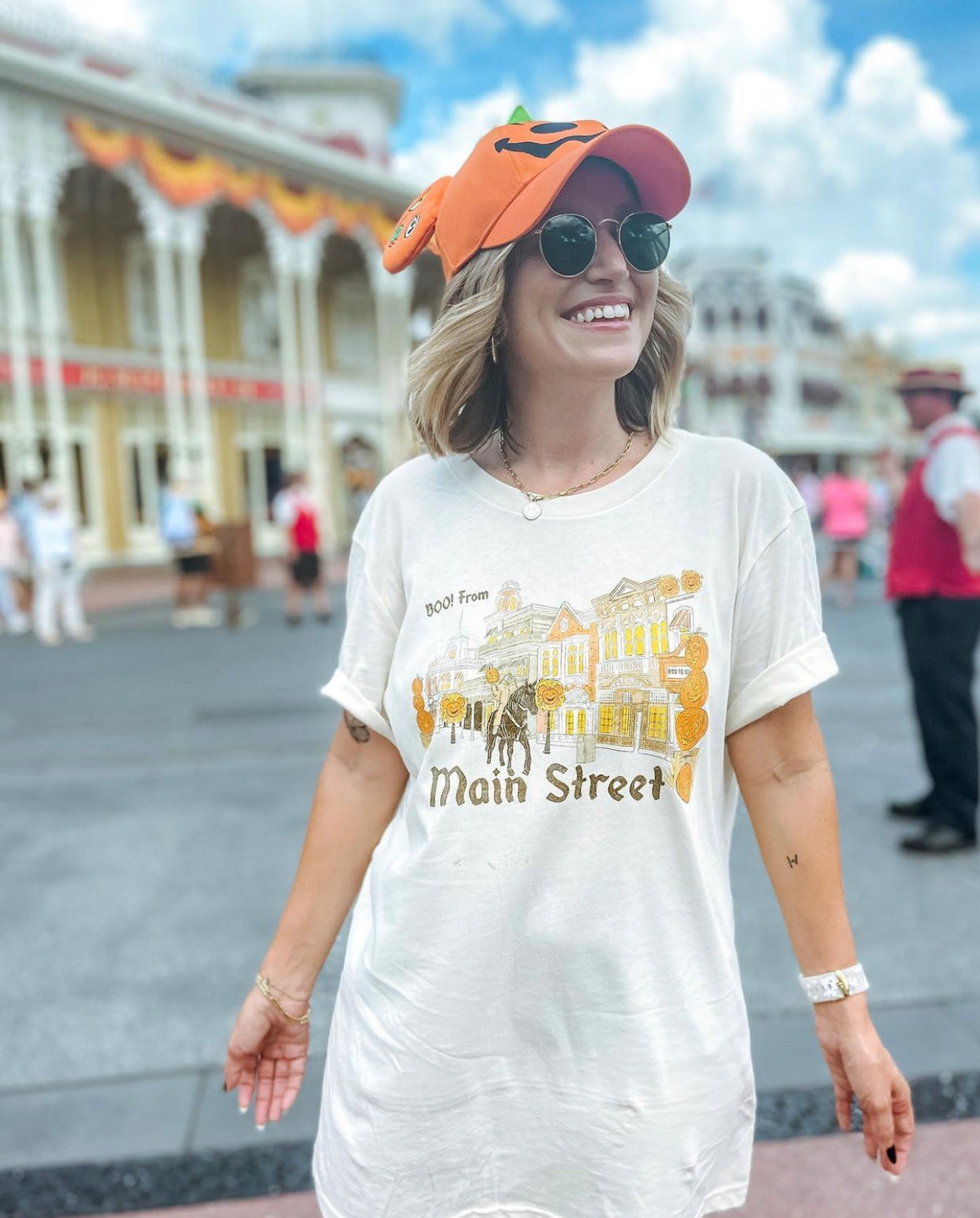 the lost bros boo from main street tee